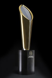 The new championship trophy (CFP photo)