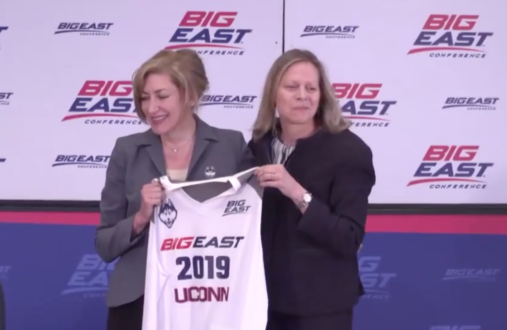 UConn President Susan Herbst and Big East Commissioner Val Ackerman made it official.